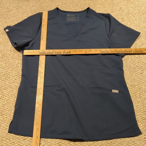 FIGS Montex Scrub Top Womens Medium Blue Technical Collection Nurse Medical - Picture 2 of 6
